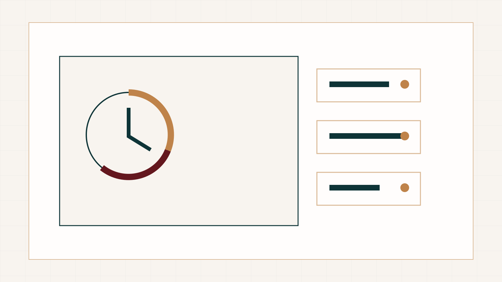 Illustratie van websiteonderhoud met monitoring en herstelstappen